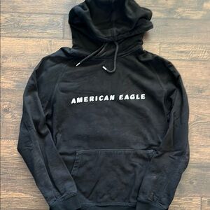 American Eagle Outfitters Black Hoodie for Men